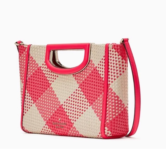 KATE SPADE ALEXIA CROSSBODY STRAW/LEATHER - Picture 2 of 12